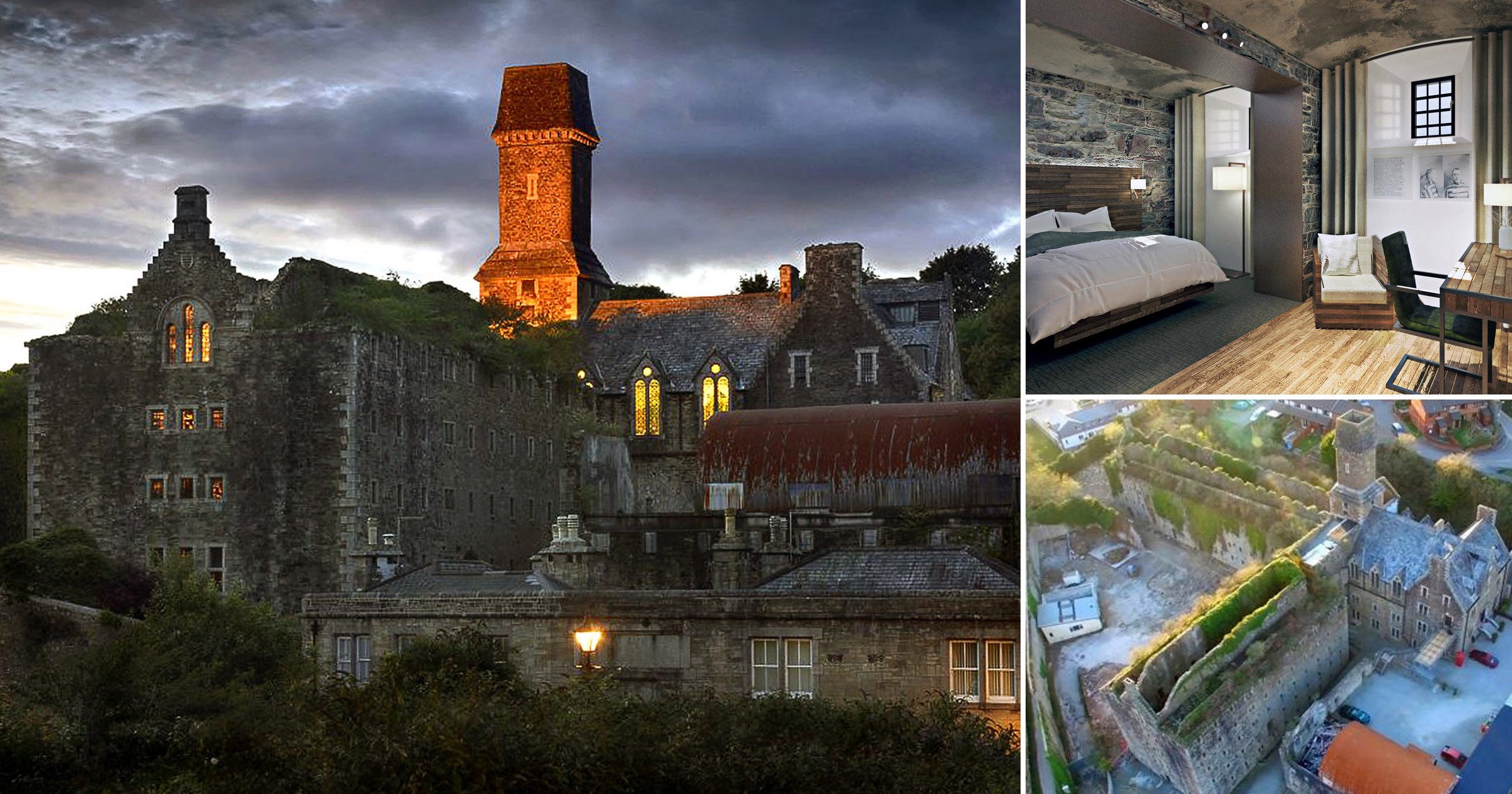 The abandoned prison was turned into an expensive hotel
