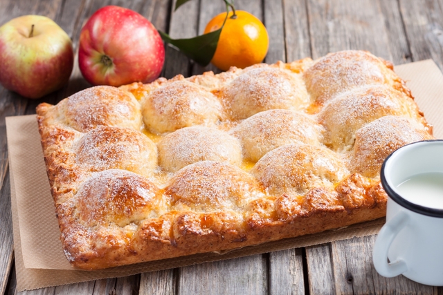 Curd apple pie (photo-recipe)